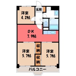 アザレアマンションの物件間取画像